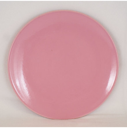 rosa blank glasyr Assiett 