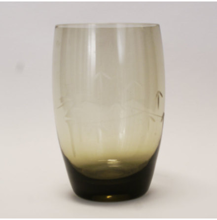 rkfrgat Glas graverad bambudekor
