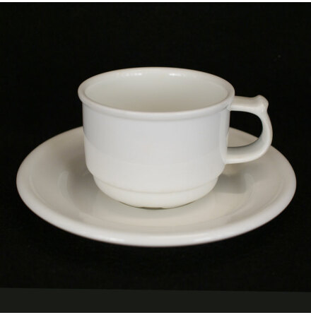 Blanche - vit Kaffekopp med fat Ø 8,5 cm