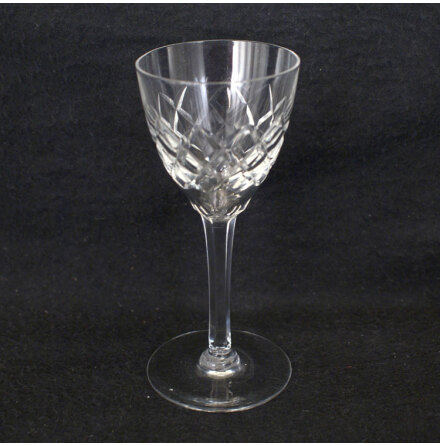 rut-slipade glas Starkvinsglas slipat ben, h 12,1 cm