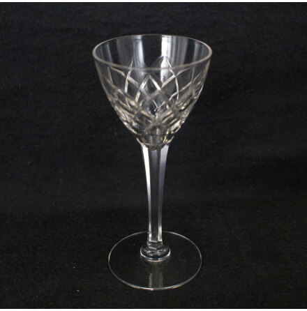 rut-slipade glas Starkvinsglas slipat ben h 12,3 cm