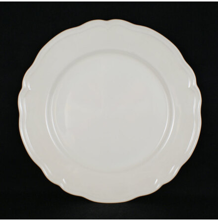 Arv - cremevit Flat tallrik 33 cm