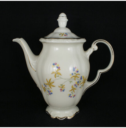 blommor gula Kaffekanna 