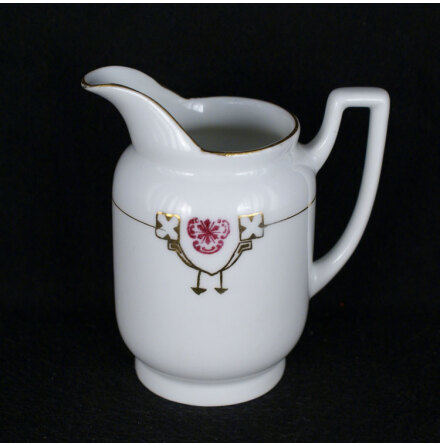 dekor guld rosa Gr�ddkanna 
